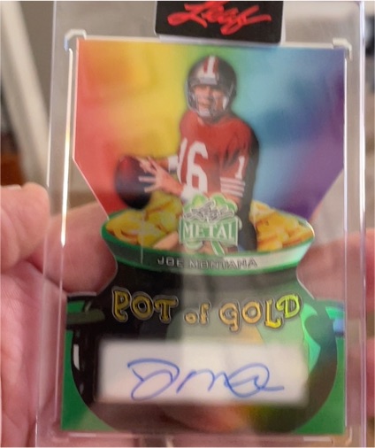 2024 Leaf Metal Pot of Gold #Pot of Gold Joe Montana — front