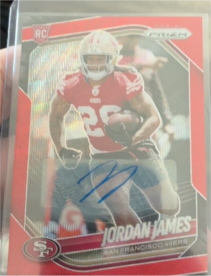 2025 Panini Prizm #323 Jordan James — front
