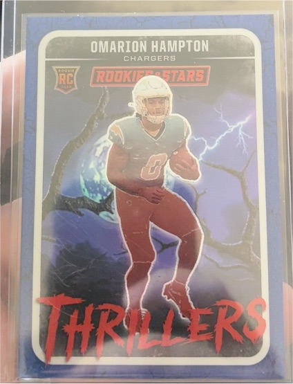 2025 Panini Rookies & Stars #17 Omarion Hampton Thrillers — front