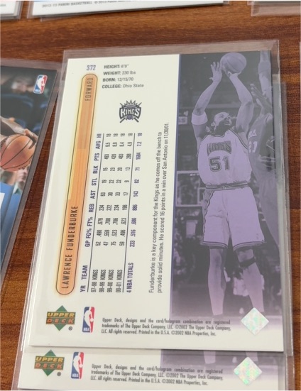 2000-01 Upper Deck #372 Lawrence Funderburke — front