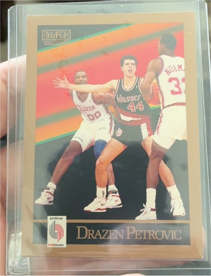1990-91 SkyBox #237 Drazen Petrovic — front