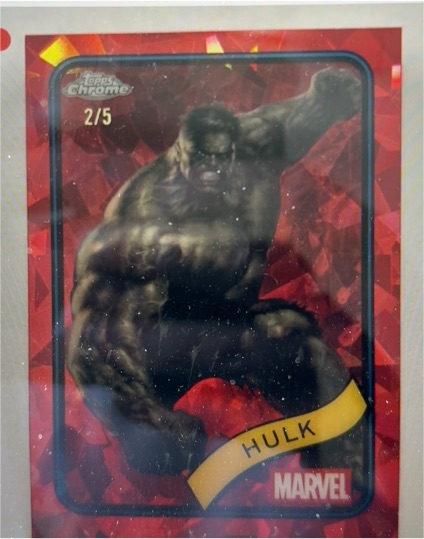 2025 Topps Chrome Marvel #2/5 Hulk — front