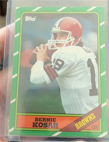 1986 Topps #187 Bernie Kosar — front