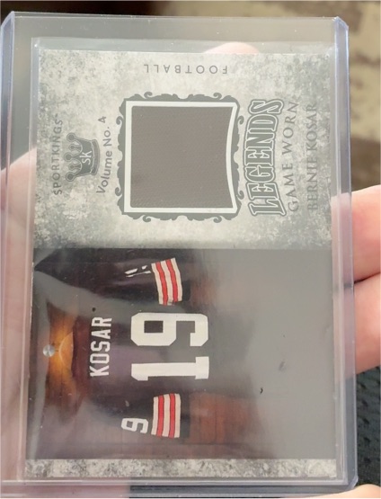 2023 Sportkings Volume 4 #LSM-56 Bernie Kosar Legends Game Worn — front