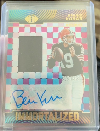 2024 Panini Illusions #IPA-BKR Bernie Kosar Immortalized Patch Autograph — front