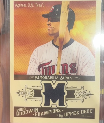 2009 Upper Deck Goodwin Champions Memorabilia #MO Justin Morneau — front