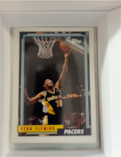 1992-93 Topps #23 Vern Fleming Indiana Pacers — front