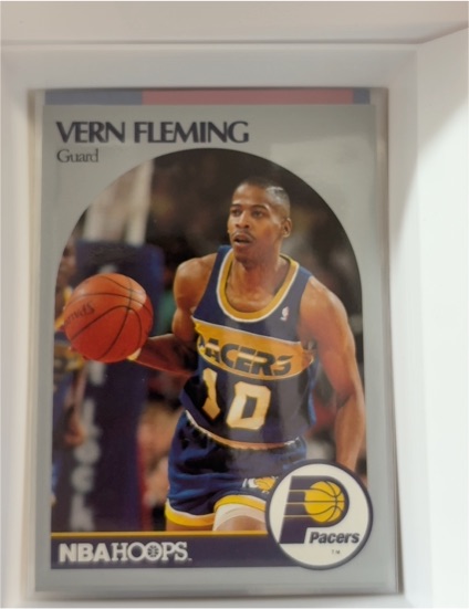 1990-91 NBA Hoops #133 Vern Fleming — front