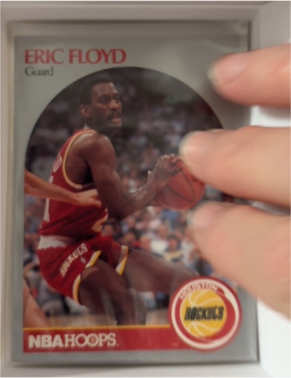 1990 NBA Hoops #124 Eric Floyd — front