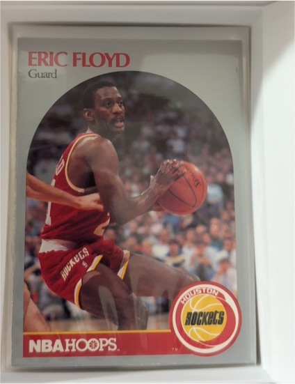 1990 NBA Hoops #124 Eric Floyd — front