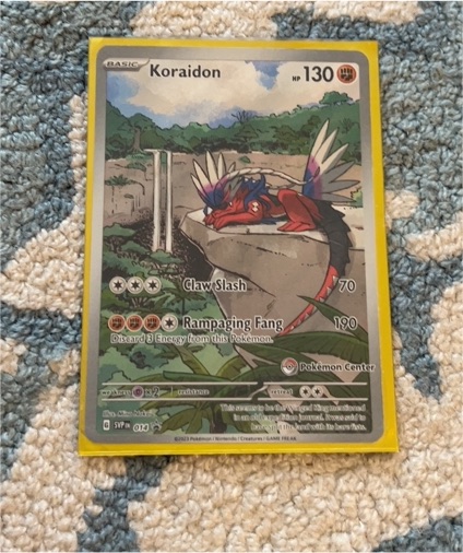 2023 Pokémon Center #014 Koraidon Scarlet & Violet Promo — front