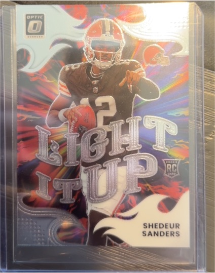 2025 Donruss Optic #8 Shedeur Sanders Light It Up — front