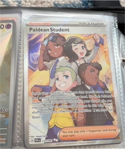 2024 Pokémon Paldean Fates #231 Paldean Student — front