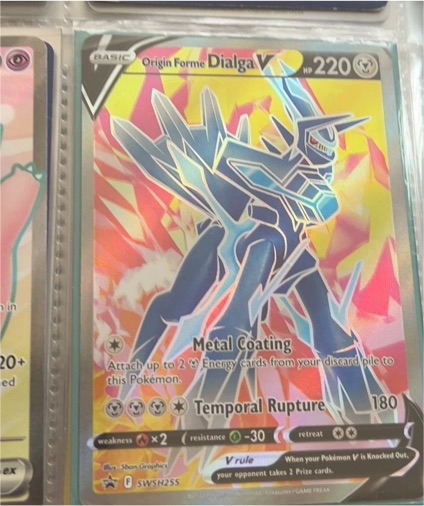 Pokémon Sword & Shield Promo #SWSH255 Origin Forme Dialga V — front