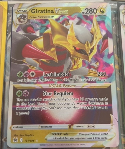 2022 Pokémon Sword & Shield Lost Origin #131 Giratina VSTAR — front