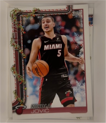 2025-26 Topps Holiday #H61 Nikola Jovic — front