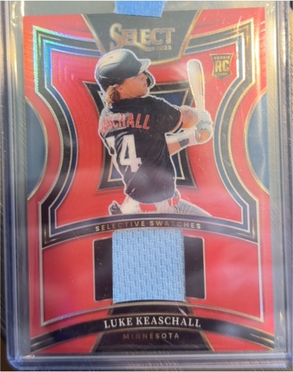 2025 Panini Select #SS-LK Luke Keaschall Selective Swatches — front