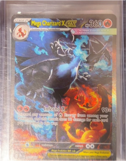 2012 Pokémon Mega Charizard X ex #125/094 — front