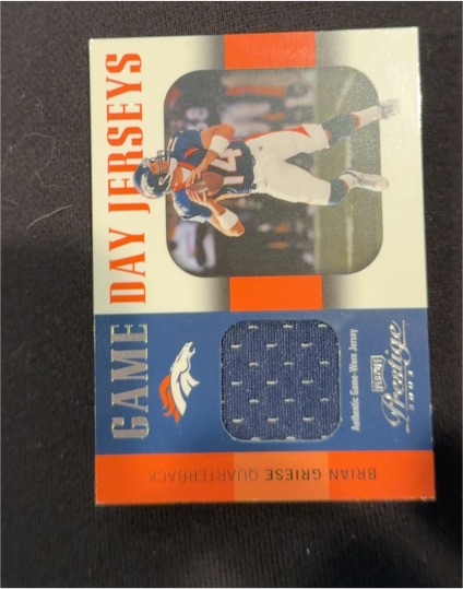 2003 Playoff Prestige Game Day Jerseys #GDJ-3 Brian Griese — front