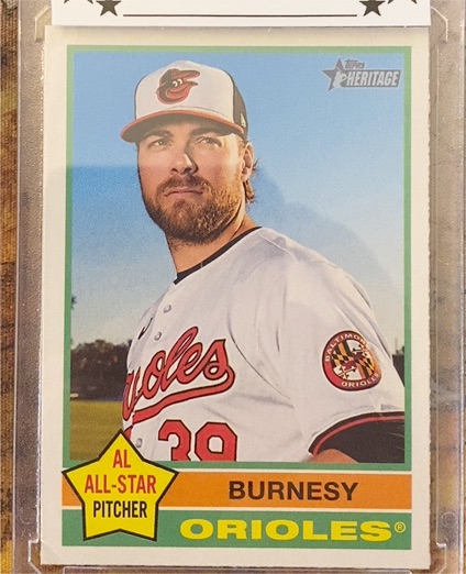 2025 Topps Heritage #140 Corbin Burnes Burnesy Nickname Variation Orioles — front