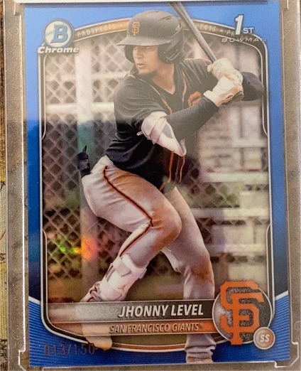2025 Bowman Chrome Prospects #BCP-147 Jhonny Level — front