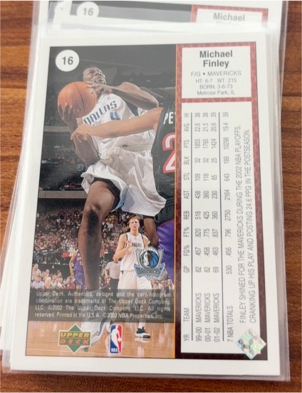 2002 Upper Deck #16 Michael Finley — front