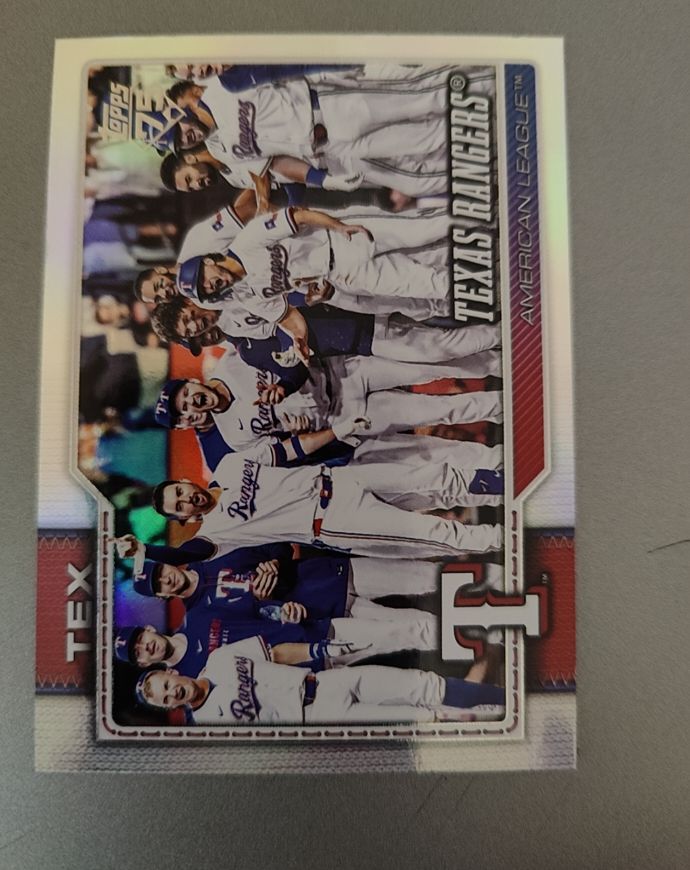 2026 Topps Series 1 #258 Texas Rangers Team Card — front