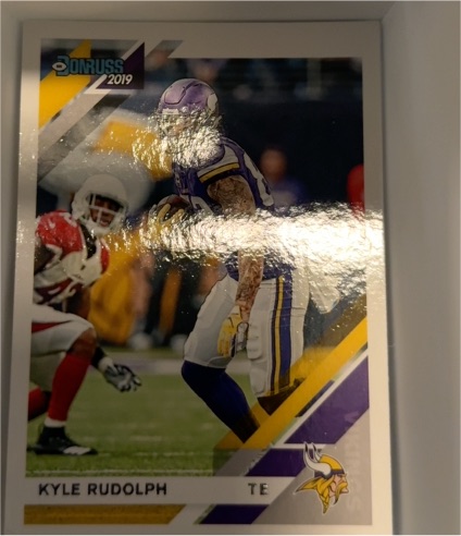 2019 Donruss #158 Kyle Rudolph Minnesota Vikings — front