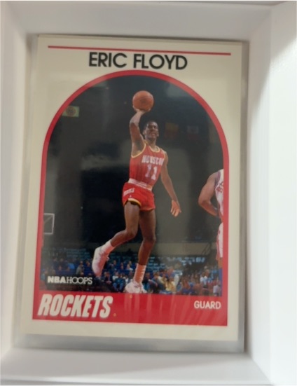 1989-90 Hoops #117 Eric Floyd Houston Rockets — front