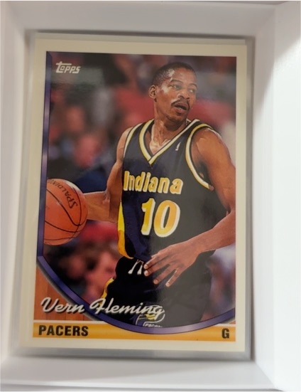 1993-94 Topps #293 Vern Fleming Indiana Pacers — front