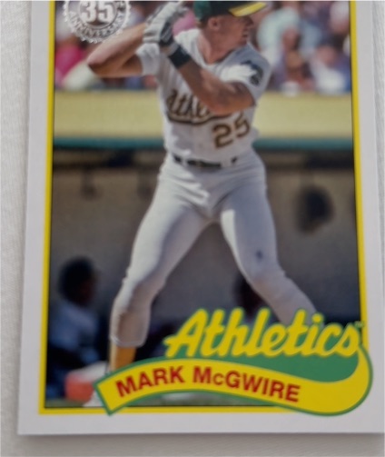 2024 Topps Series 1 1989 35th Anniversary #89B-53 Mark McGwire — front