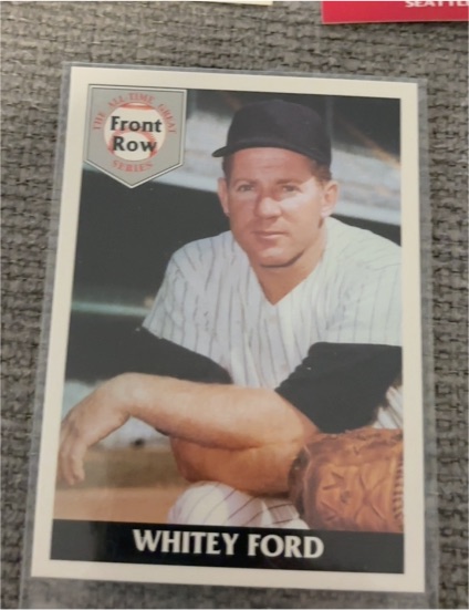 1992 Front Row All-Time Greats Series #1 Whitey Ford — front