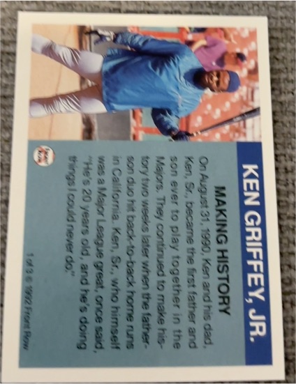 1991 Pepsi Cola #2 Ken Griffey Jr. — front