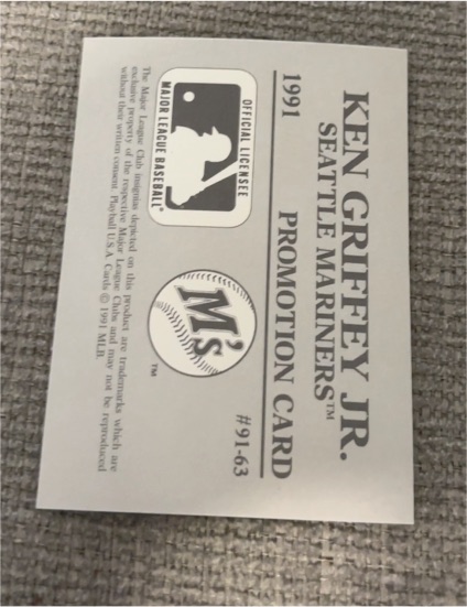 1991 Playball U.S.A. #91-63 Ken Griffey Jr. — front
