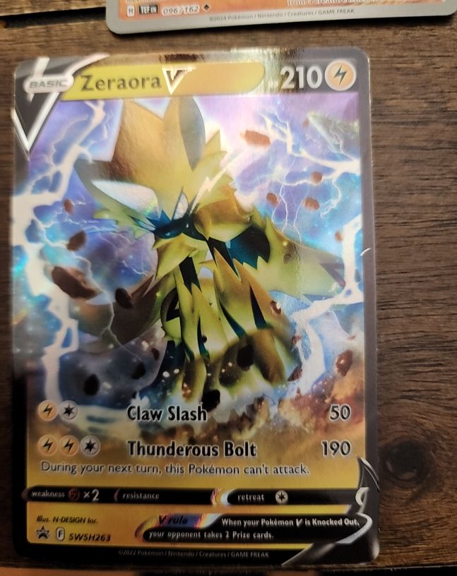 2022 Pokemon SWSH #SWSH263 Zeraora V — front