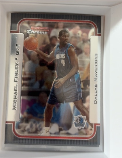 2003-04 Bowman Chrome #102 Michael Finley — front