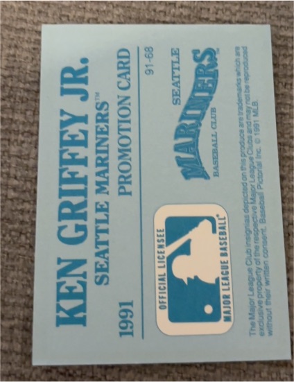1991 Playball U.S.A. #91-68 Ken Griffey Jr. — front
