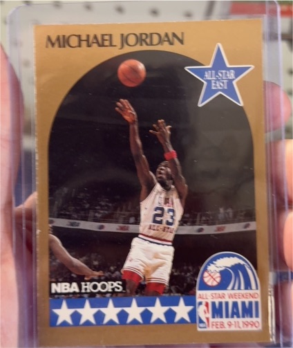 1990 NBA Hoops #5 Michael Jordan All-Star East — front