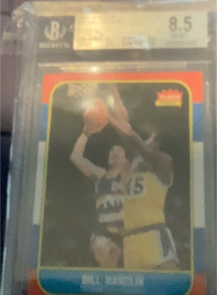 1986 Fleer #43 Bill Hanzlik — front