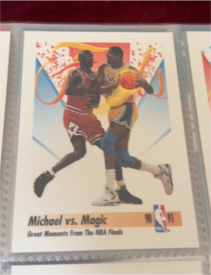 1991 SkyBox #333 Michael vs. Magic — front