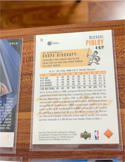 1996 Upper Deck #76 Michael Finley — front