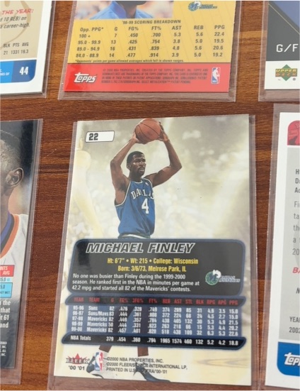 1999-00 Fleer #22 Michael Finley — front