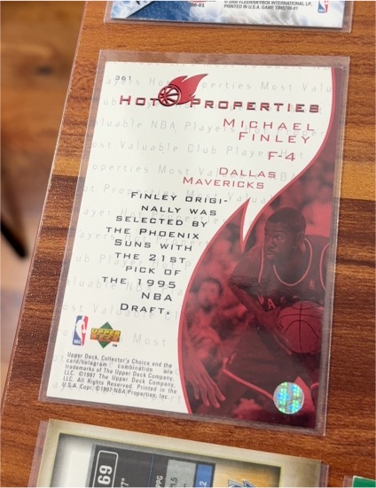 1997-98 Upper Deck Collector's Choice Hot Properties #361 Michael Finley — front