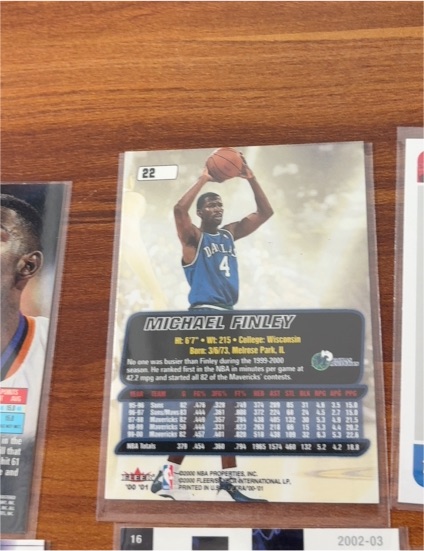1999 Fleer #22 Michael Finley — front