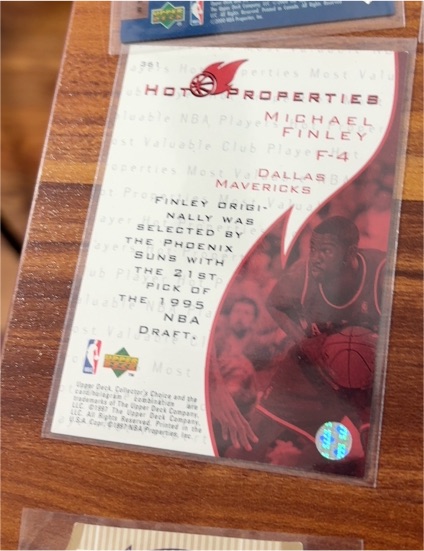1997-98 Upper Deck Collector's Choice Hot Properties #361 Michael Finley — front