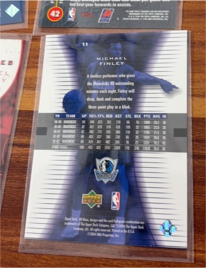 2002 Upper Deck Ovation #11 Michael Finley — front
