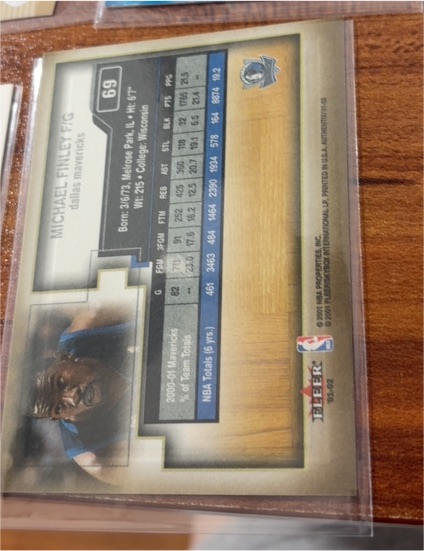 2001 Fleer #69 Michael Finley — front