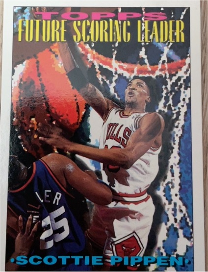 1994 Topps #391 Scottie Pippen Future Scoring Leader Chicago Bulls — front