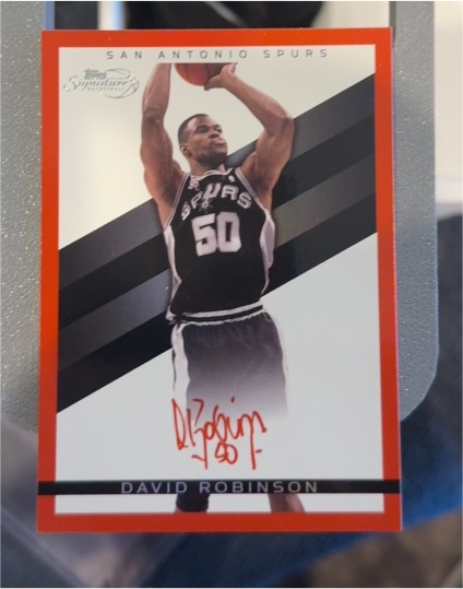 2008 Topps Signature #TS-DRO David Robinson — front