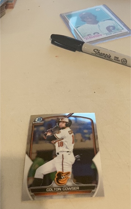 2023 Bowman Chrome #BCP-144 Colton Cowser — front